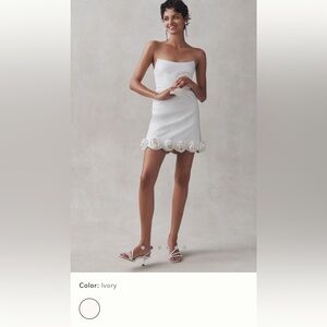 BHLDN Annie Rosette Mini Dress